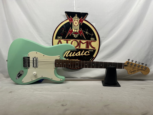 Squier Tom DeLonge Signature Stratocaster Strat Electric Guitar - Surfboard Green