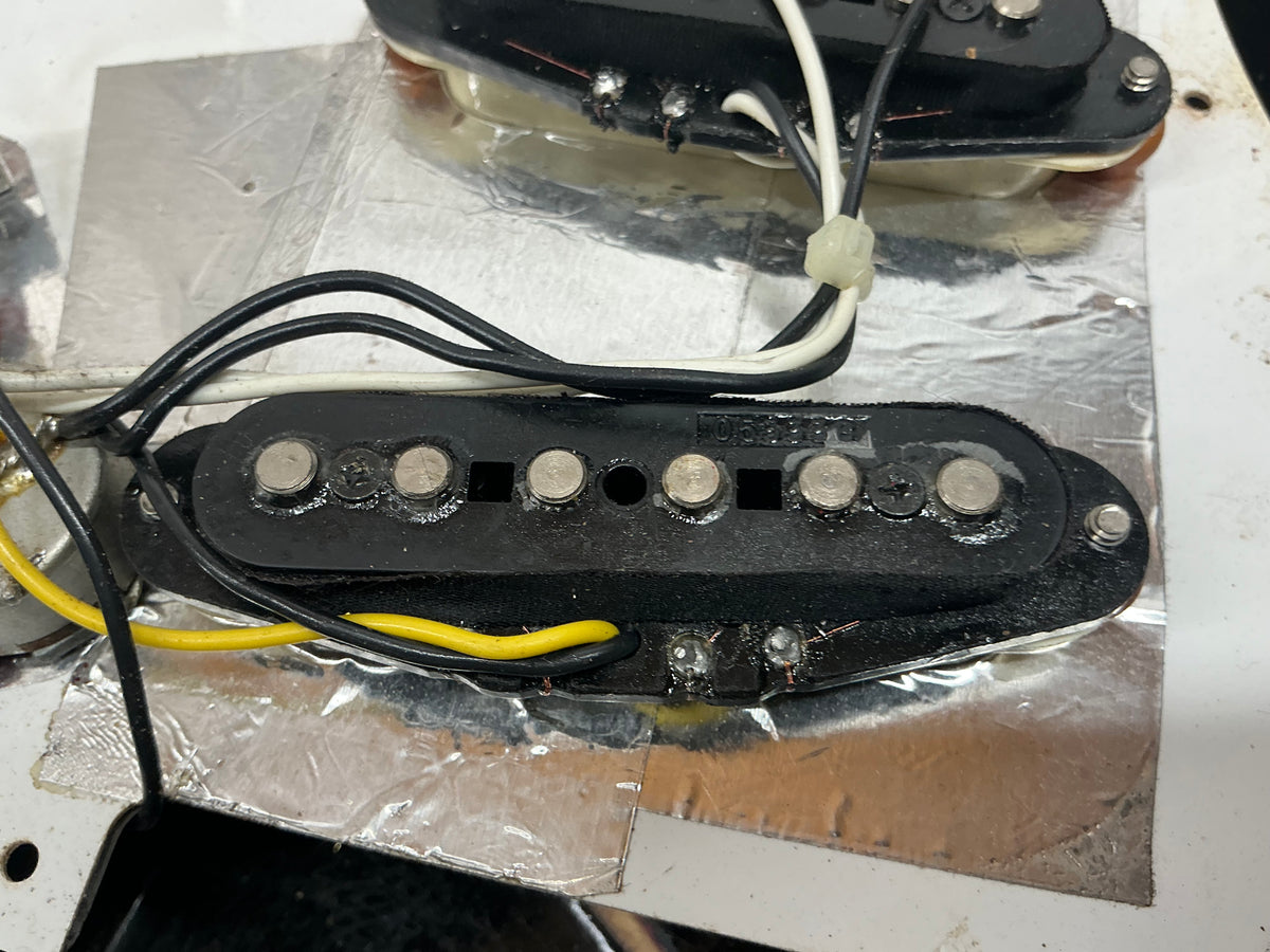 Warmoth Partscaster S-Style - Black - Needs Re-Fret