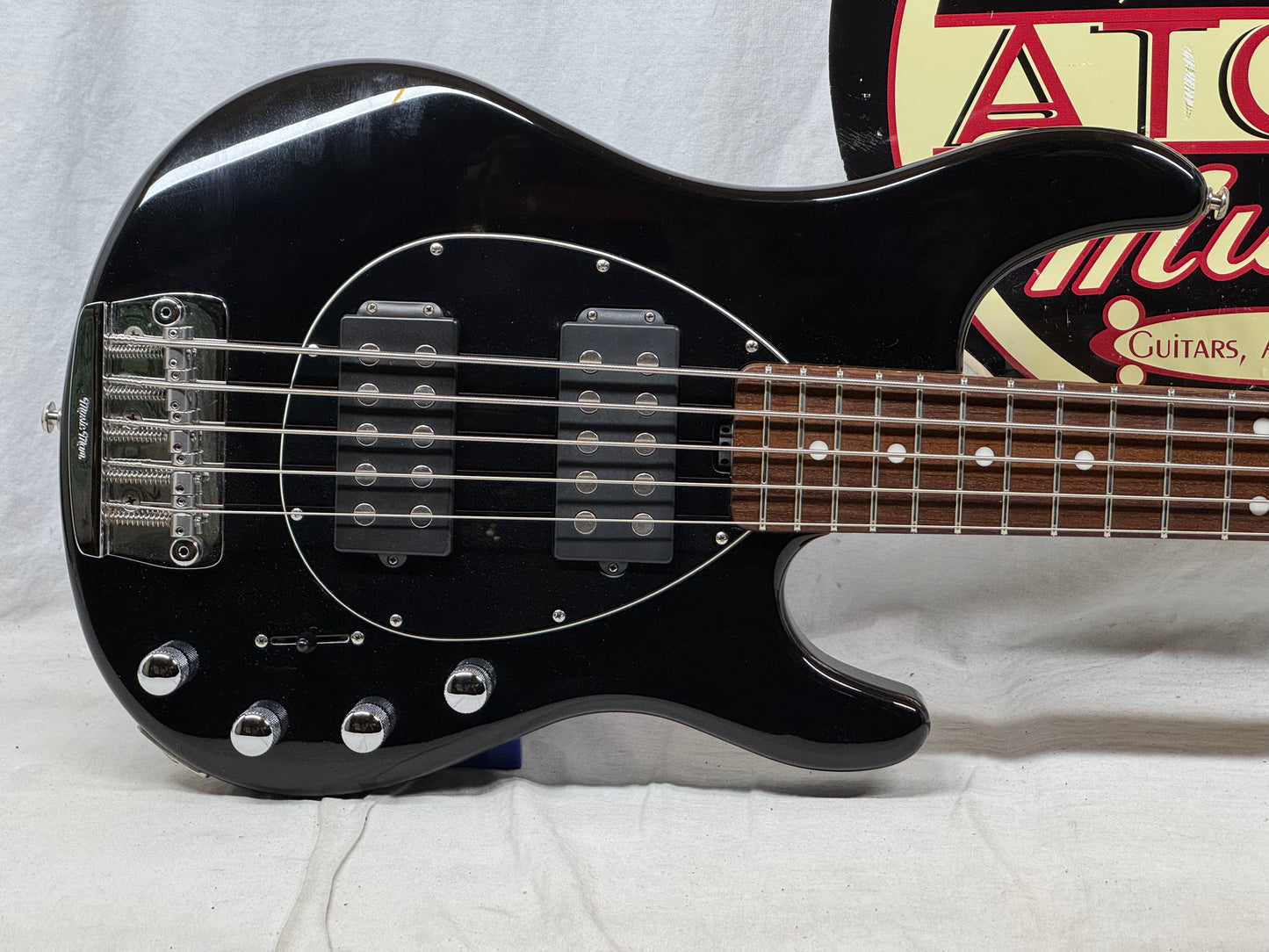 Ernie Ball Music Man USA Sterling 5 HH 5-string Bass 2014 - Black