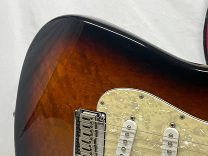 Squier Deluxe Series Stratocaster strat Electric Guitar - Antique Burst