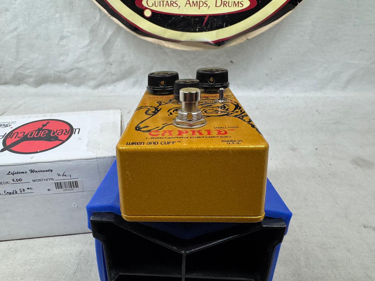 Wren and Cuff Caprid Small Foot Muffy Distortion Pedal with Box 2024