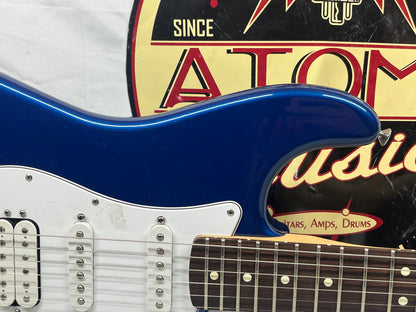 Fender Standard Stratocaster strat HSS Electric Guitar MIM - Made in Mexico- Electron Blue