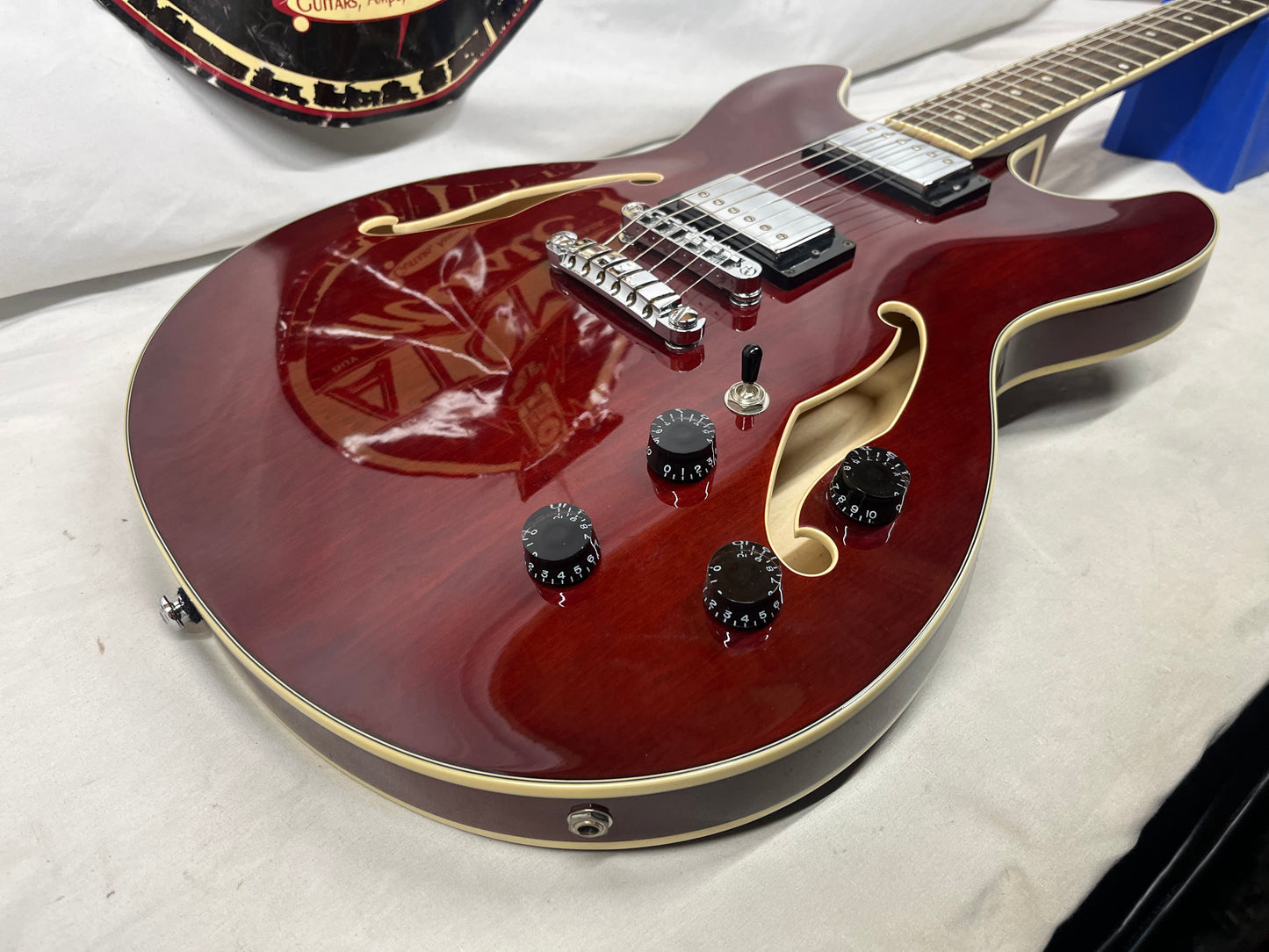 Ibanez Artcore Series AS73 Semi-Hollow Body Electric Guitar - Transparent Cherry Red