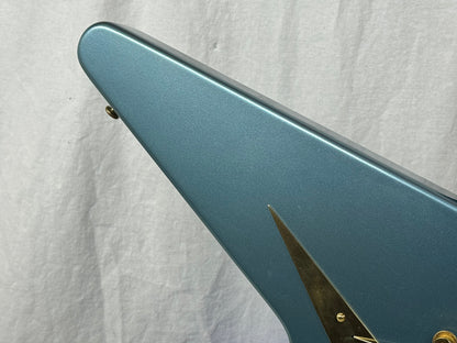 Gibson USA Custom Shop '59 1959 Reissue Flying V Guitar with COA + Case - Pelham Blue