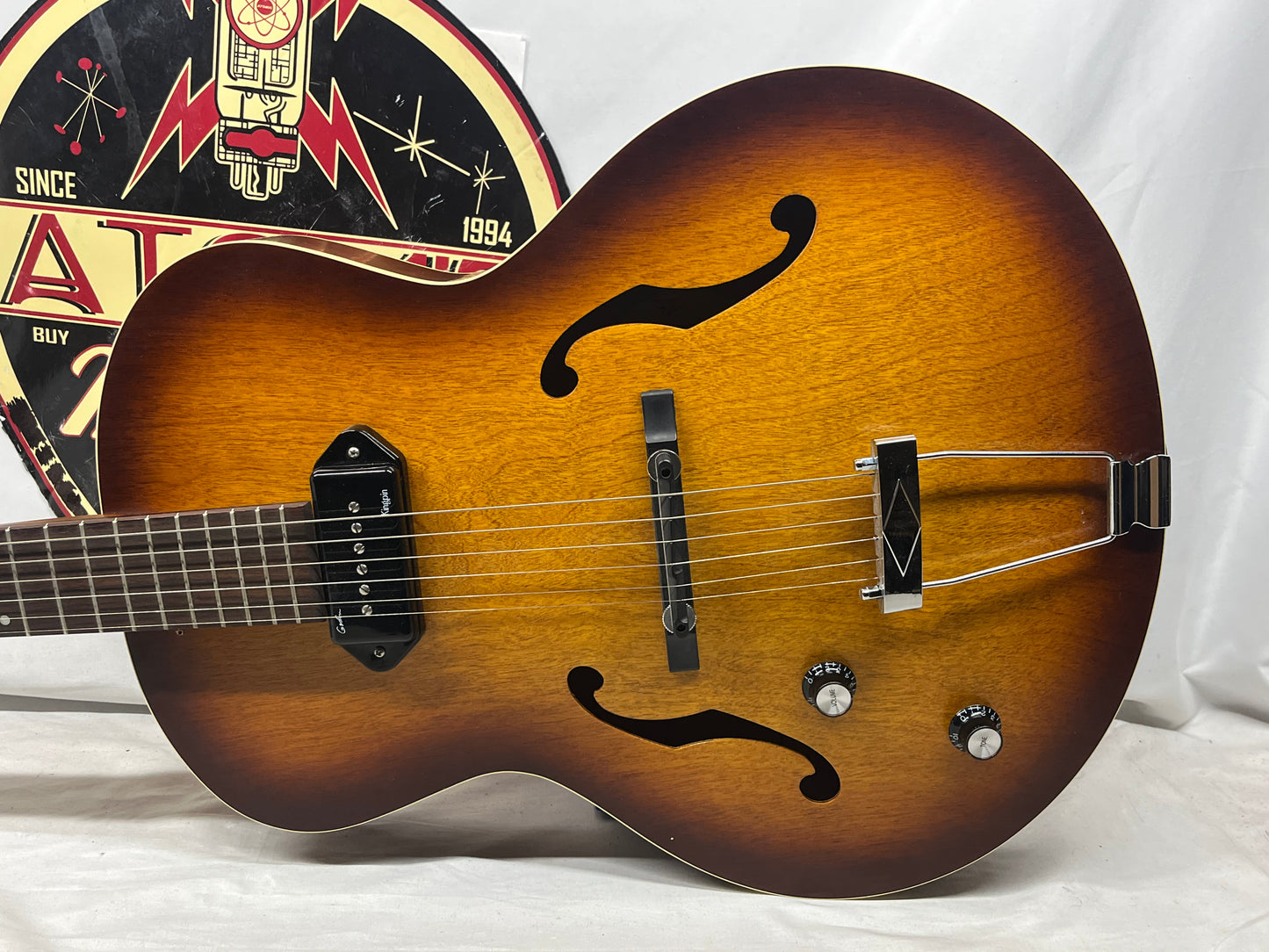 Godin 5ht Avenue Kingpin P90 Left Handed Lefty Hollow Body Electric Guitar