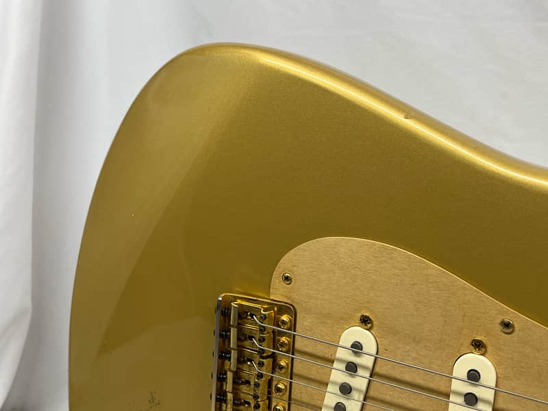 Fender 50th Anniversary Golden Stratocaster Strat Electric Guitar - Image 4