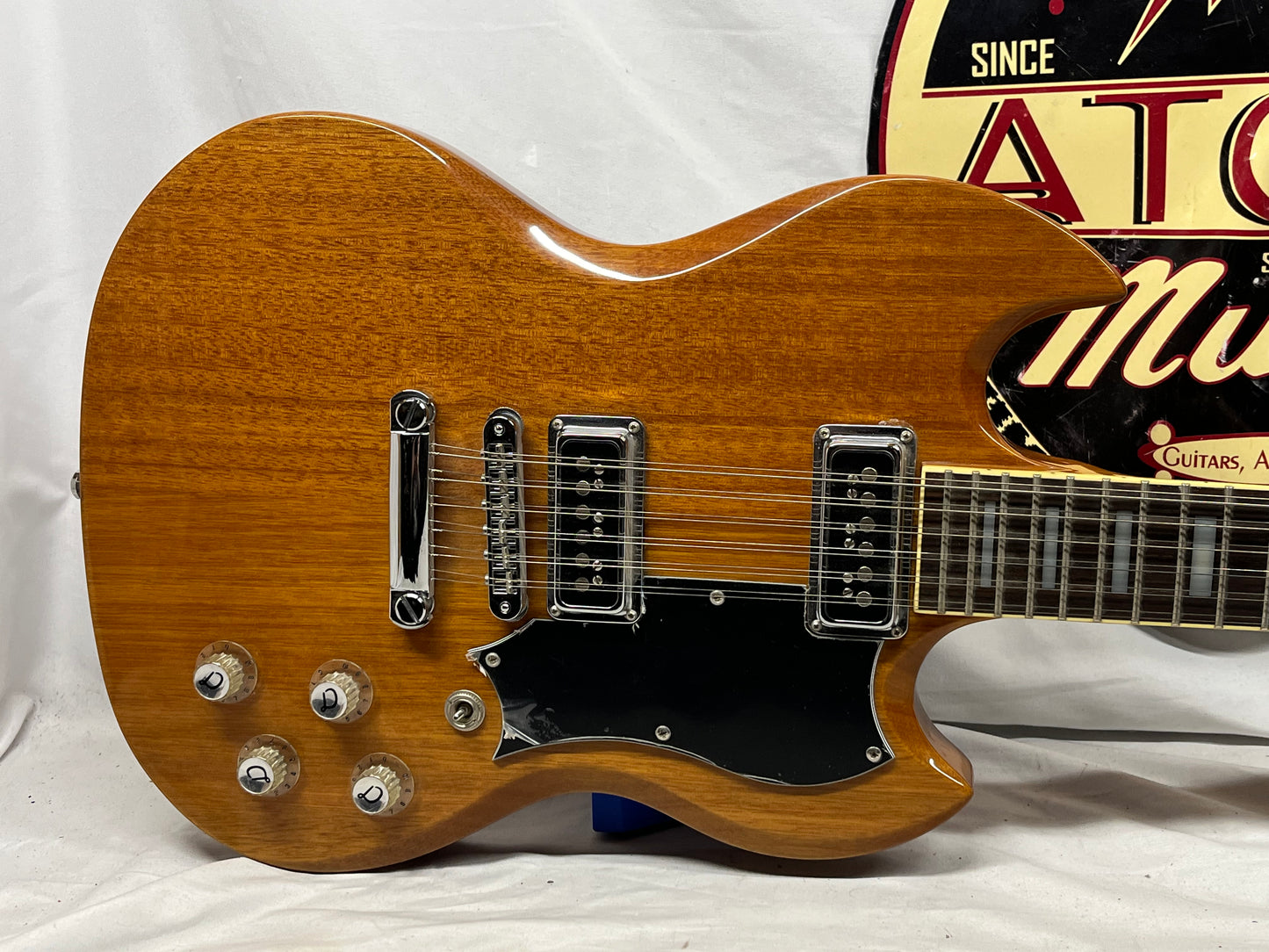 DeArmond S-73 12-String Doublecut Electric Guitar - Natural