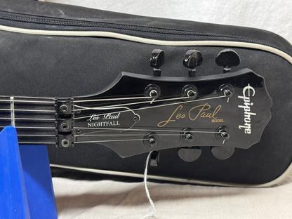 Epiphone Limited Edition Custom Shop Les Paul Nightfall with Gig Bag 2010 - Ebony / Black