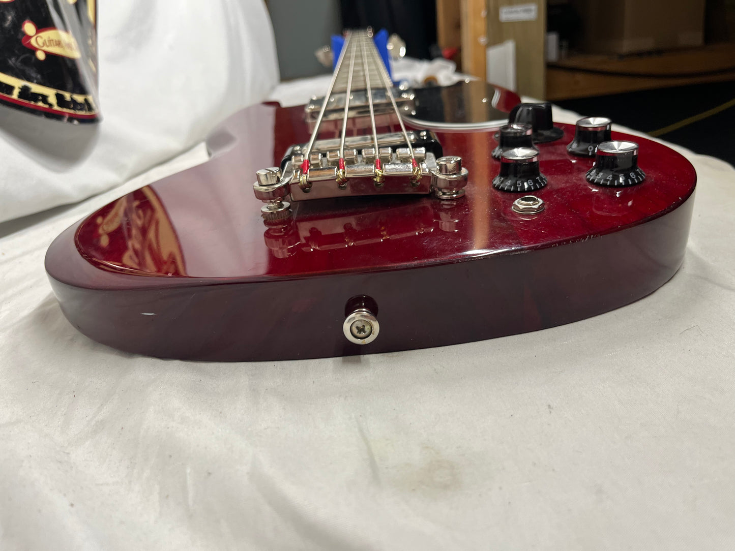 Epiphone EB-3 SG 4-String Doublecut Electric Bass - Cherry Red