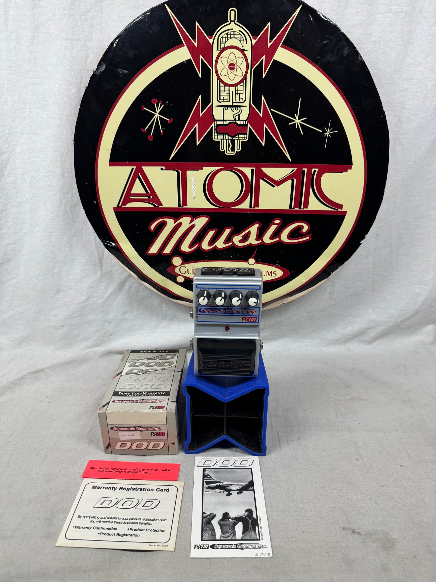 DOD Lamb Series FX747 Supersonic Stereo Flange Flanger Pedal with Box