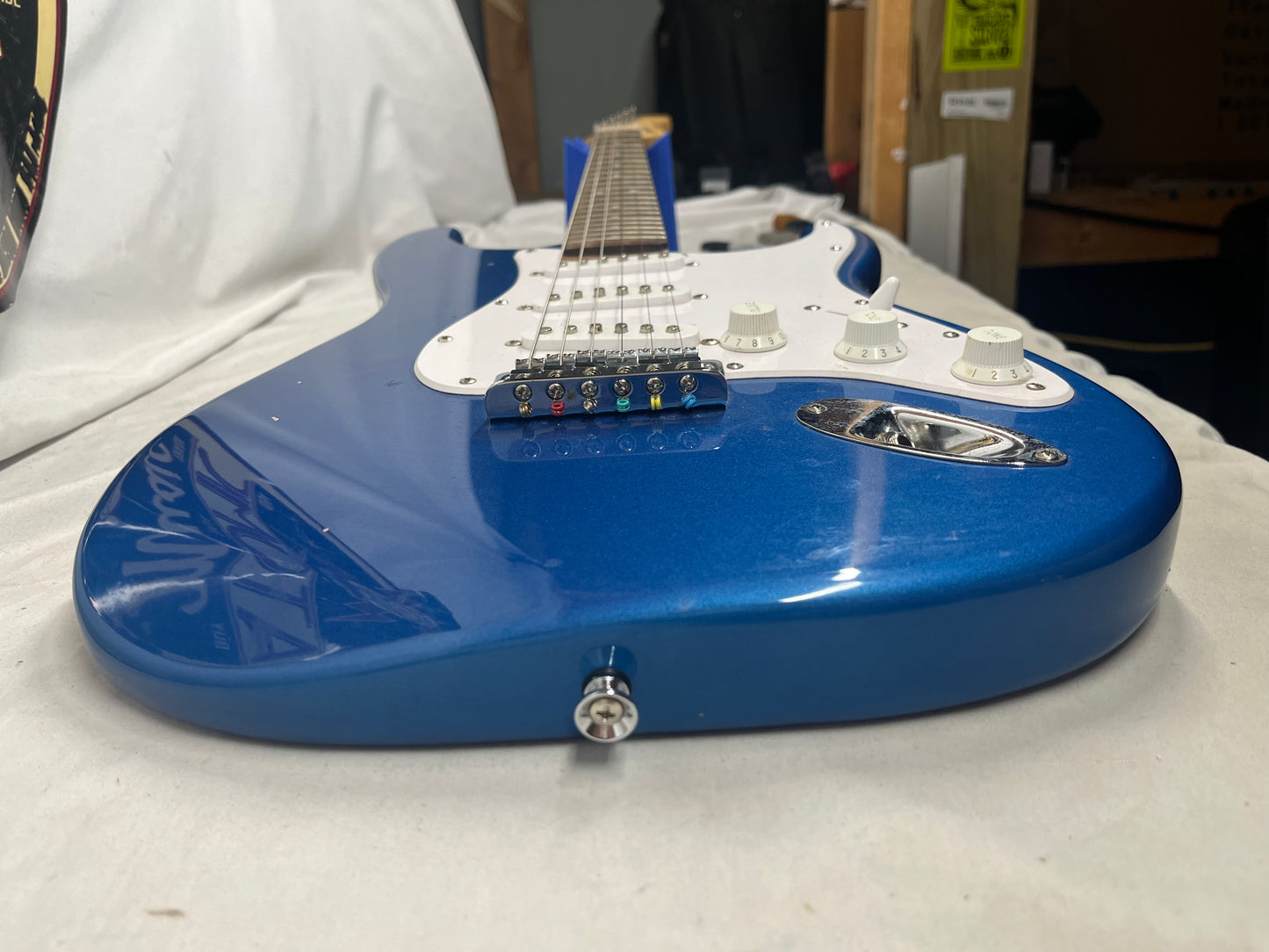 Squier FSR Bullet Stratocaster Strat HT Electric Guitar - Lake Placid Blue