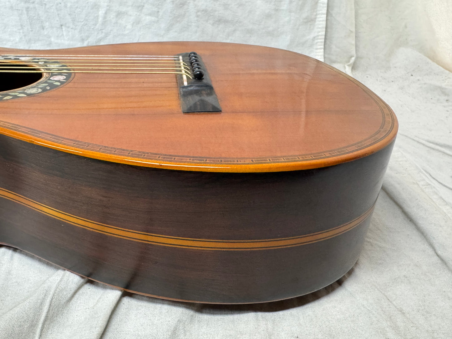 Unknown Builder Parlor Acoustic Guitar with Case late 1800s - early 1900s