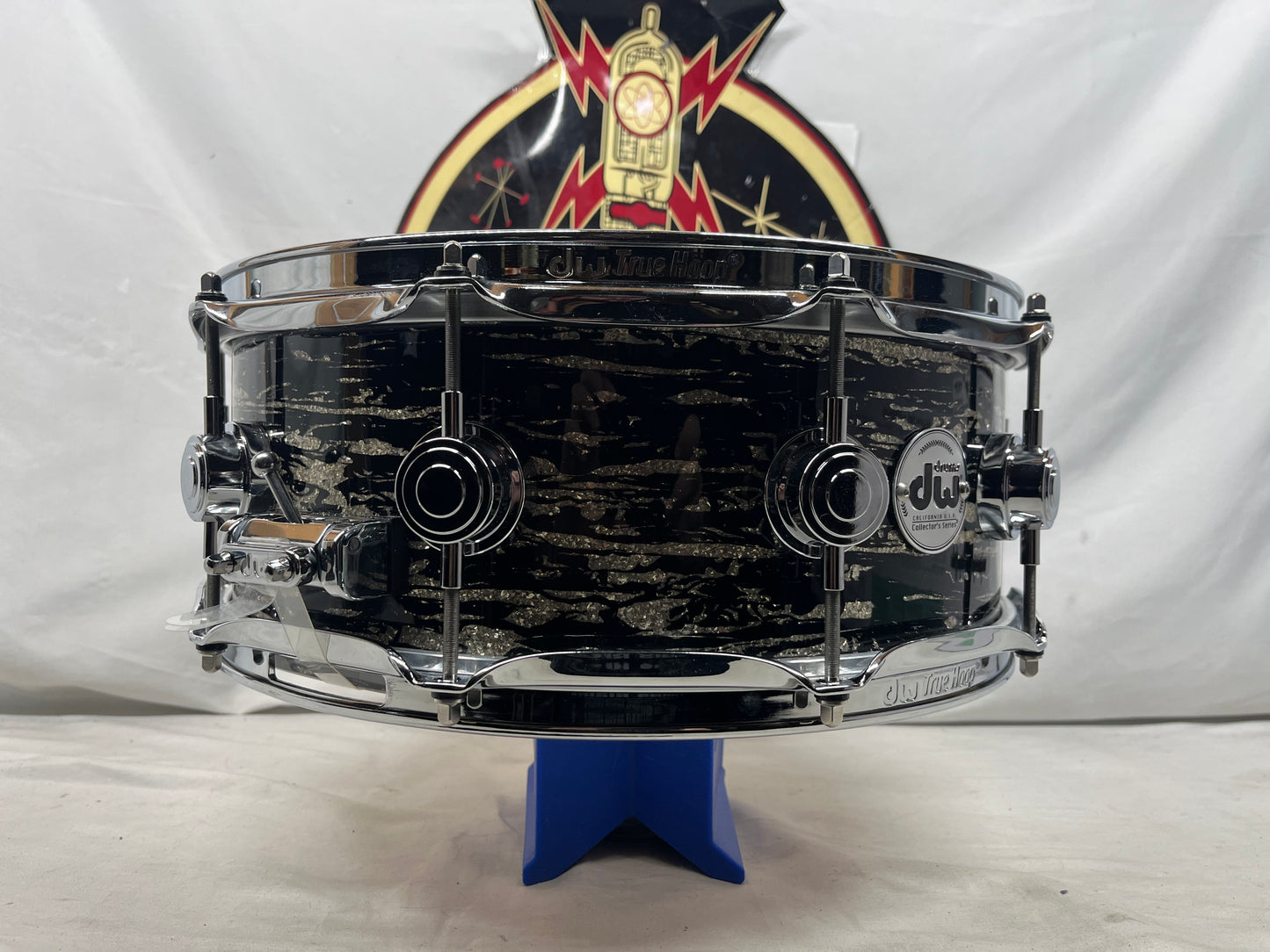 DW Collector's Series Snare Maple 333 14" x 5.5" - Black Oyster Glass