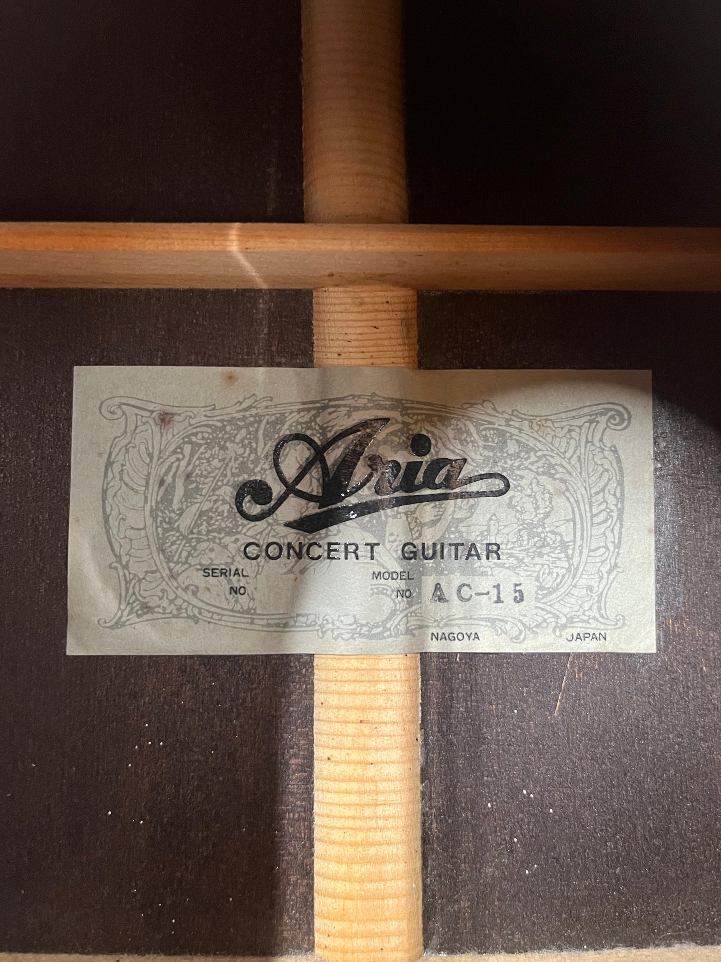 Aria AC-15 Concert Classical Acoustic Guitar