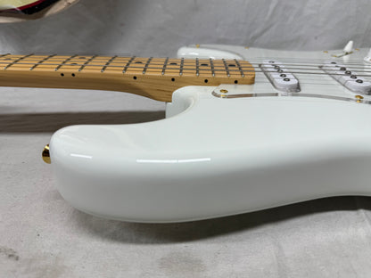 Fender MIJ Ken L’arc-en-Ci Signature Experiment #1 no. 1 Stratocaster Guitar with Case 2024 - Polar White / Maple neck