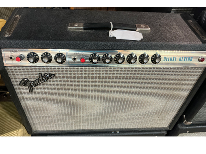 Fender Deluxe Reverb Tube Guitar Combo Amplifier - modified - Silverface - Local Pickup Only