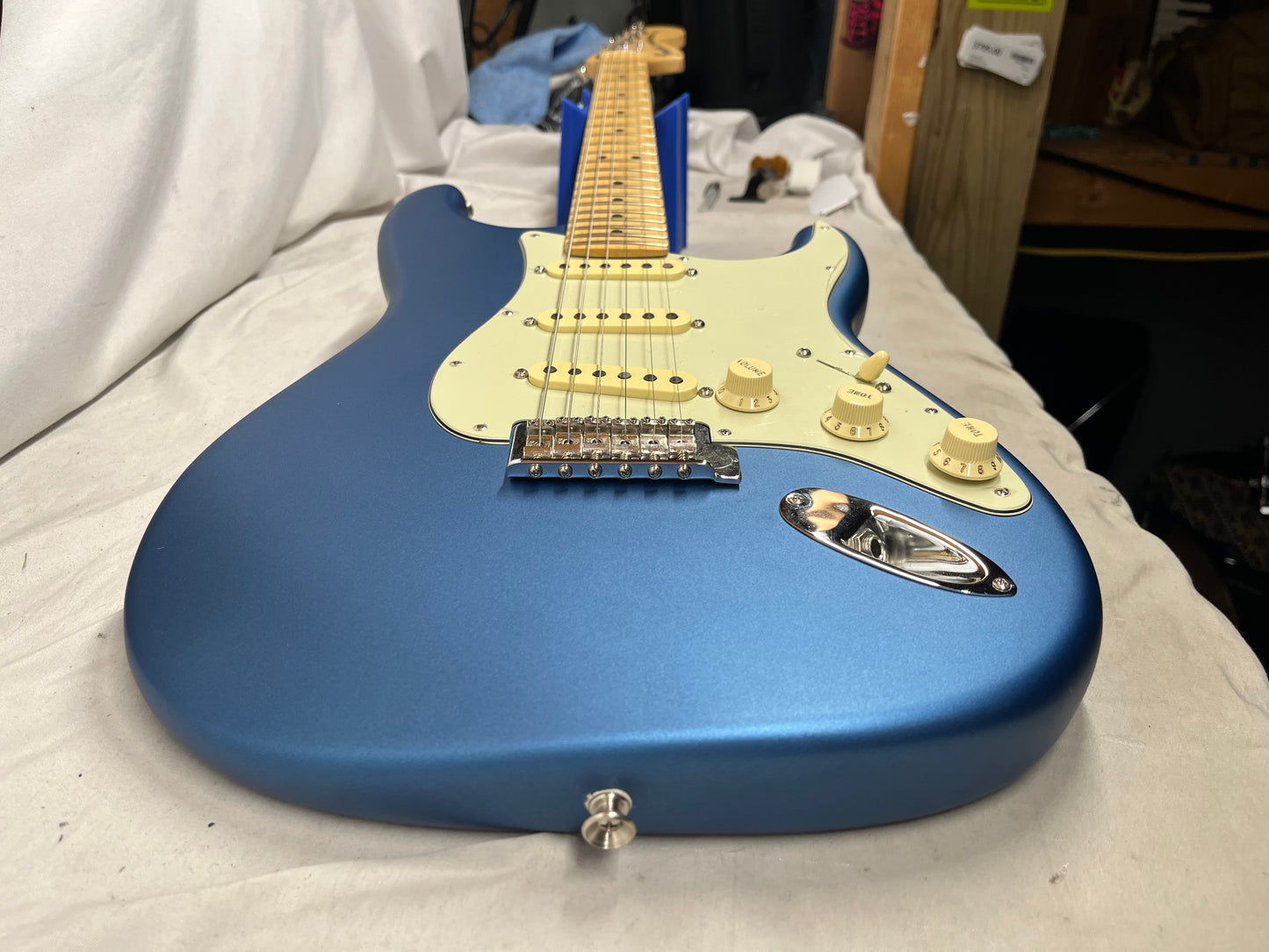 Fender American Performer Stratocaster Strat Electric Guitar 2021 - Satin Lake Placid Blue