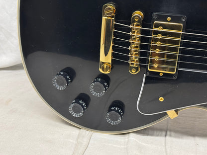 Gibson USA Custom Shop Les Paul Custom Guitar with COA + Case 2023 - Ebony / Black