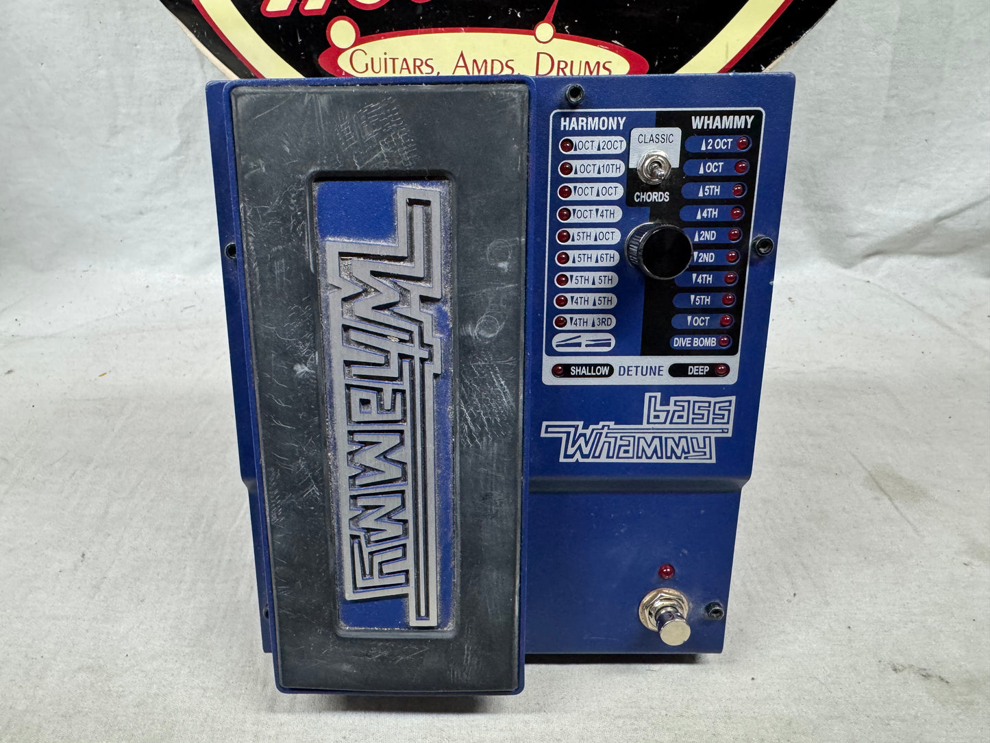 DigiTech Bass Whammy Octave Pitch Shifter Harmonizer Detune Pedal with Power Supply