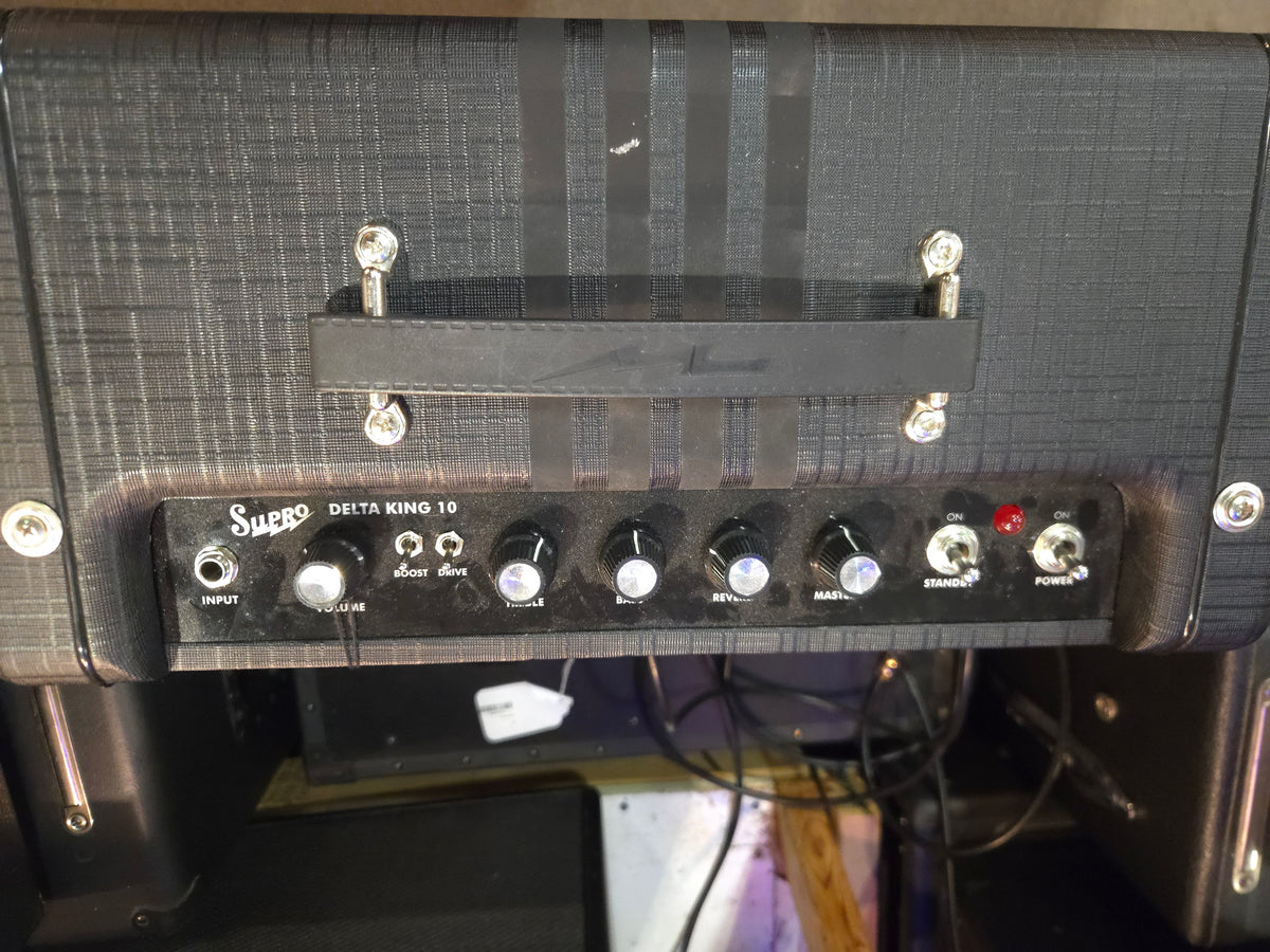 Supro 1820R Delta King 10 5-Watt 1x10" Guitar Combo 2023 - Present - Black / Black Stripes - Local Pickup Only