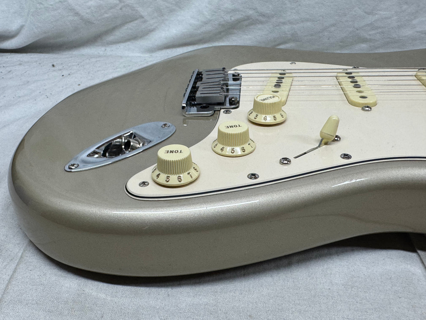 Fender American Texas Special Stratocaster Guitar with Gator Case 2000 - Shoreline Gold / Rosewood fingerboard
