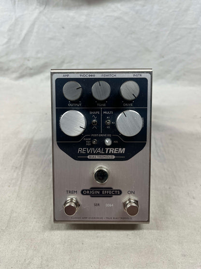 Origin Effects RevivalTREM revival trem Bias Tremolo & Overdrive Pedal with Box
