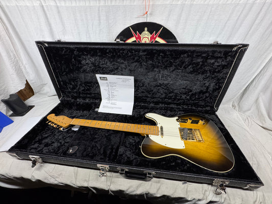 Grosh Guitars USA NOS Vintage T Singlecut Guitar with COA + Case 2016 - Two Tone Burst