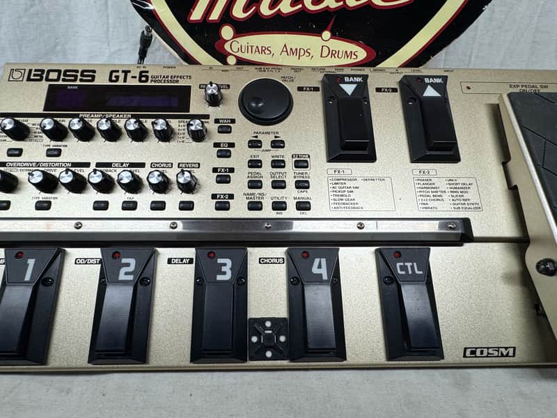Boss GT-6 gt6 Guitar Multi-Effects Processor Preamp Pedal with Power Supply - Image 3