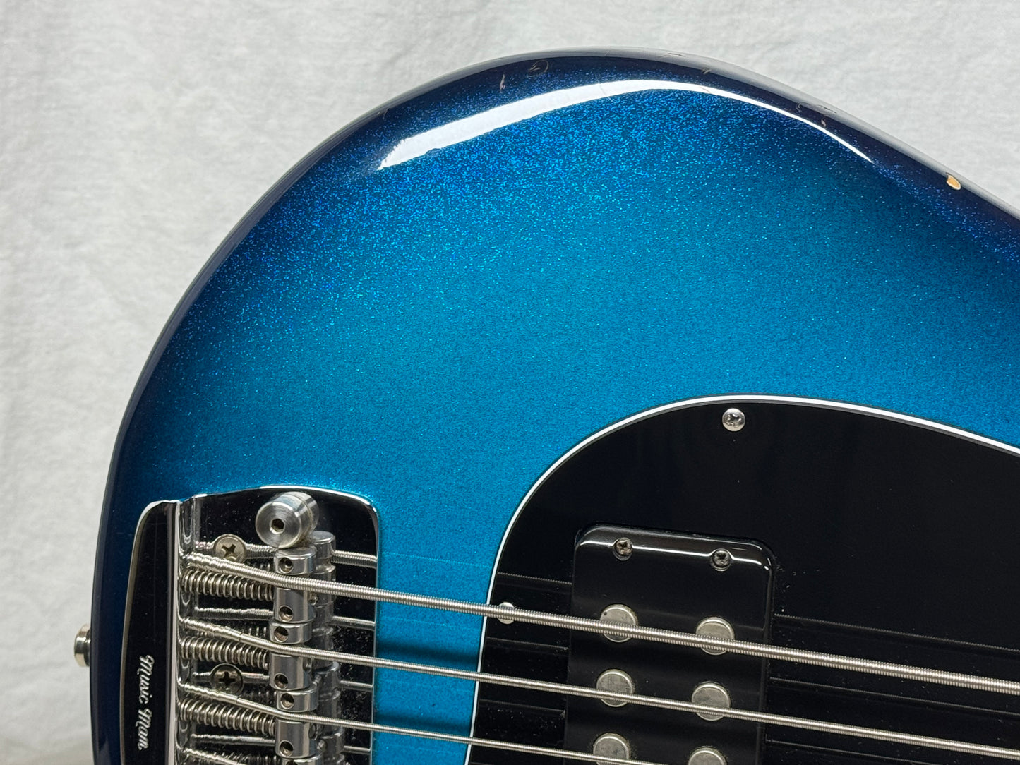 Ernie Ball Music Man StingRay sting ray 5H 5-string Bass with Case 2001 - Blue Dawn