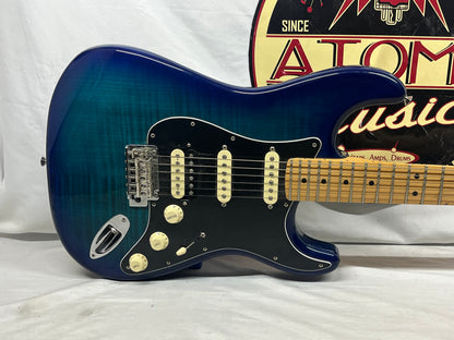 Fender Limited Edition Player Stratocaster HSS Plus Top Electric Guitar MIM - Made in Mexico - Blue Burst