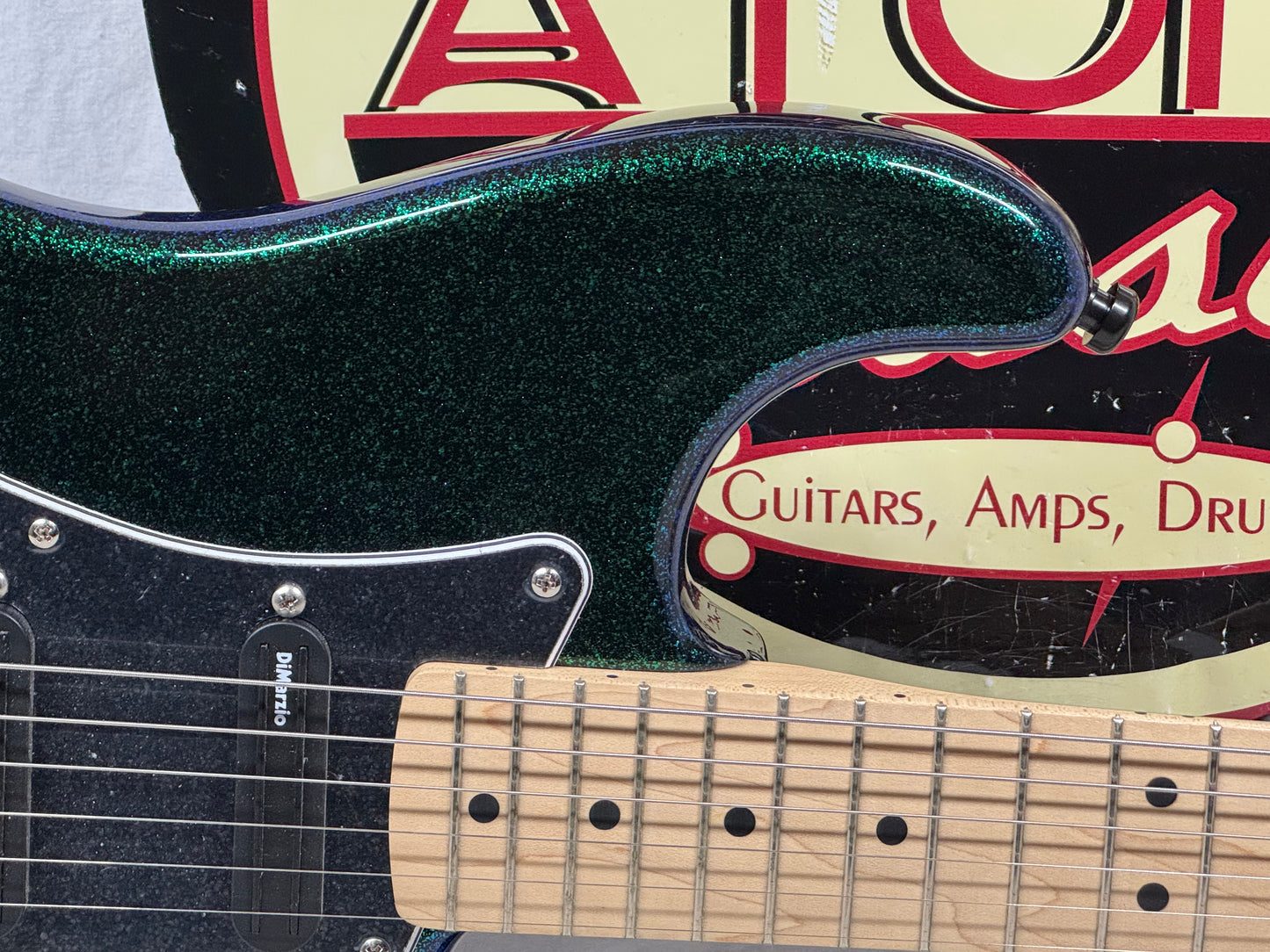 Fender Special Edition FSR Flip Flop Standard Stratocaster Guitar - upgraded! 2004 - Green-Blue