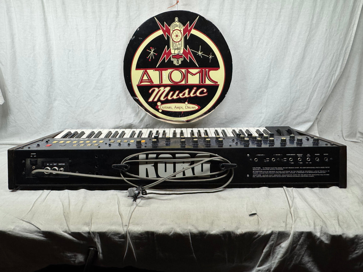 Korg PS-6 ps6 Polysix poly six 6-Voice Analog Synthsizer 61-Key Keyboard with SKB Case 1980s - Local Pickup Only