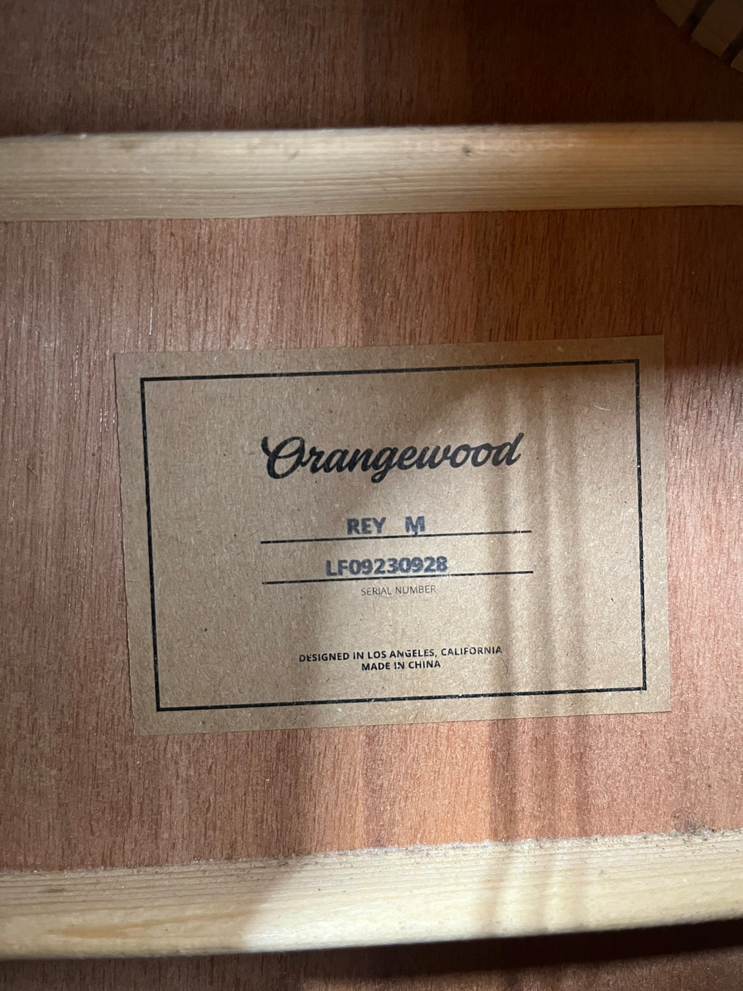 Orangewood Rey Mahogany Acoustic Guitar - Natural