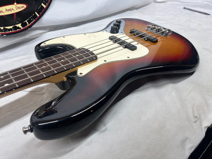Fender American 4-String Electric Jazz Bass with Hard Case - 3-Color Sunburst