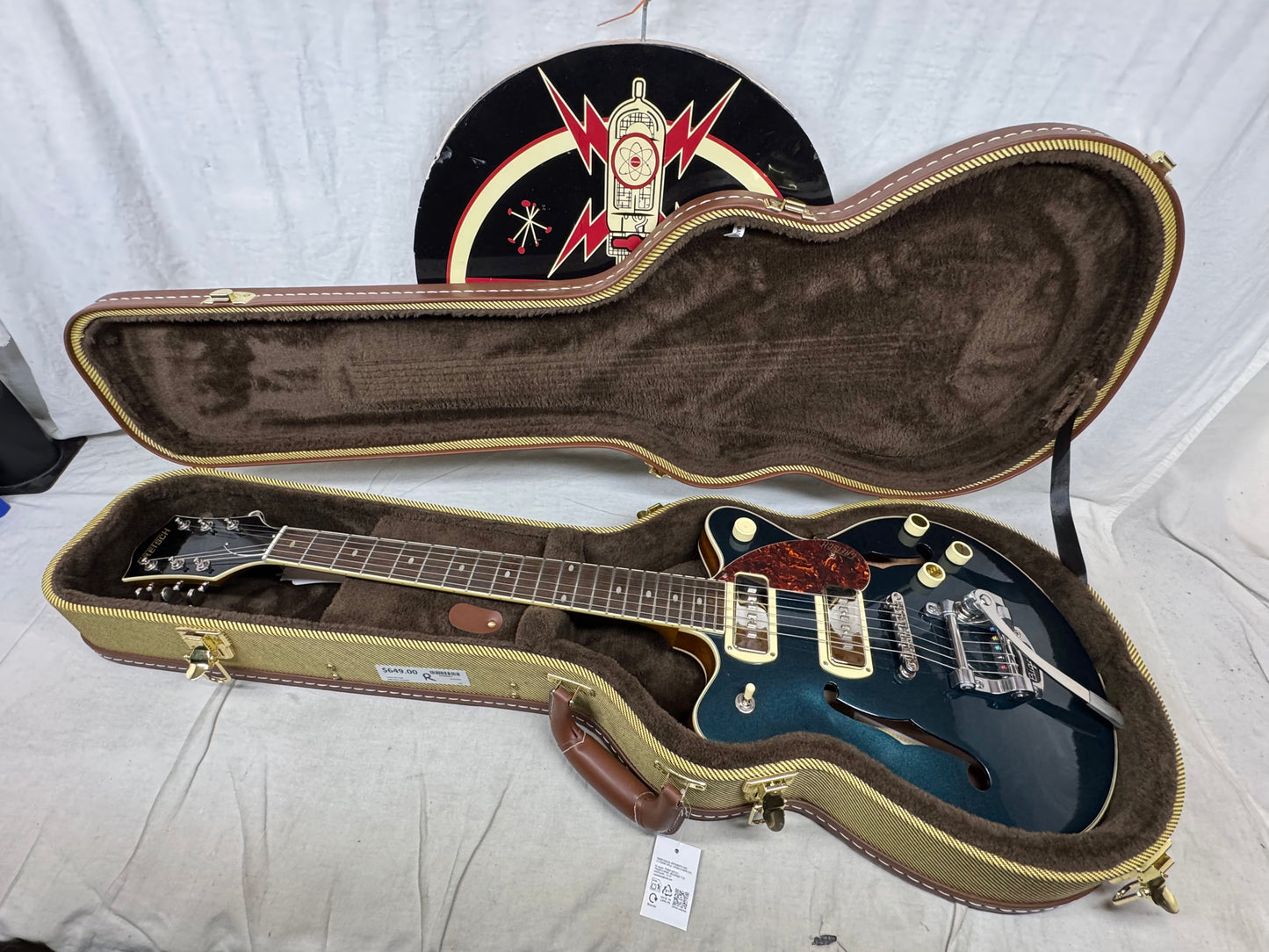 Gretsch G2655T-P90 Streamliner Center Block Jr. Double-Cut P90 Guitar with Bigsby + Case 2021 - Two-Tone Midnight Sapphire