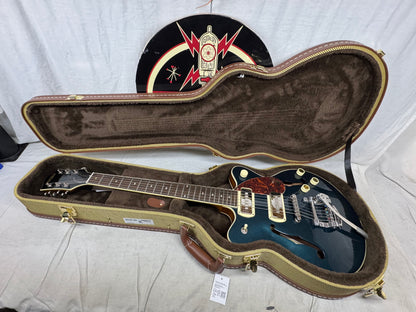 Gretsch G2655T-P90 Streamliner Center Block Jr. Double-Cut P90 Guitar with Bigsby + Case 2021 - Two-Tone Midnight Sapphire