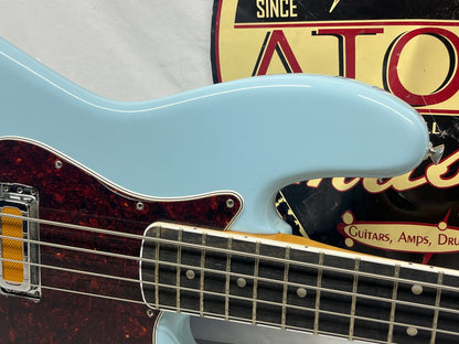 Fender Gold Foil Jazz Bass 4-String Electric Bass - Sonic Blue