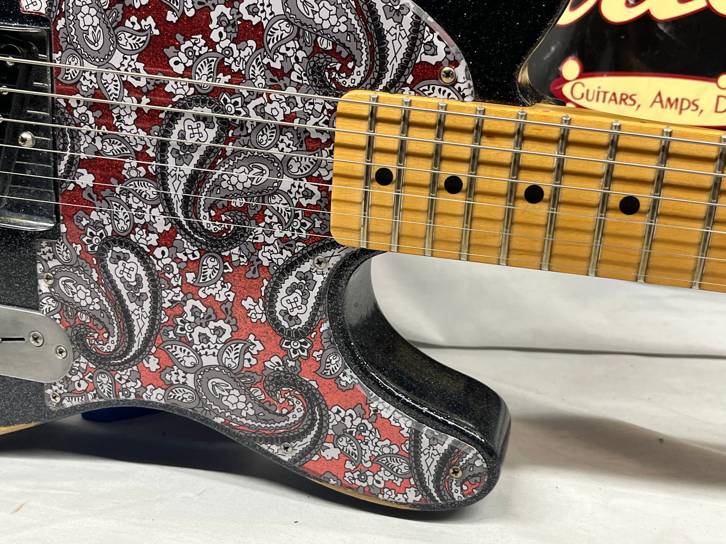Fender Brad Paisley Esquire Signature Telecaster tele Electric Guitar MIM - Made in Mexico - Black Sparkle
