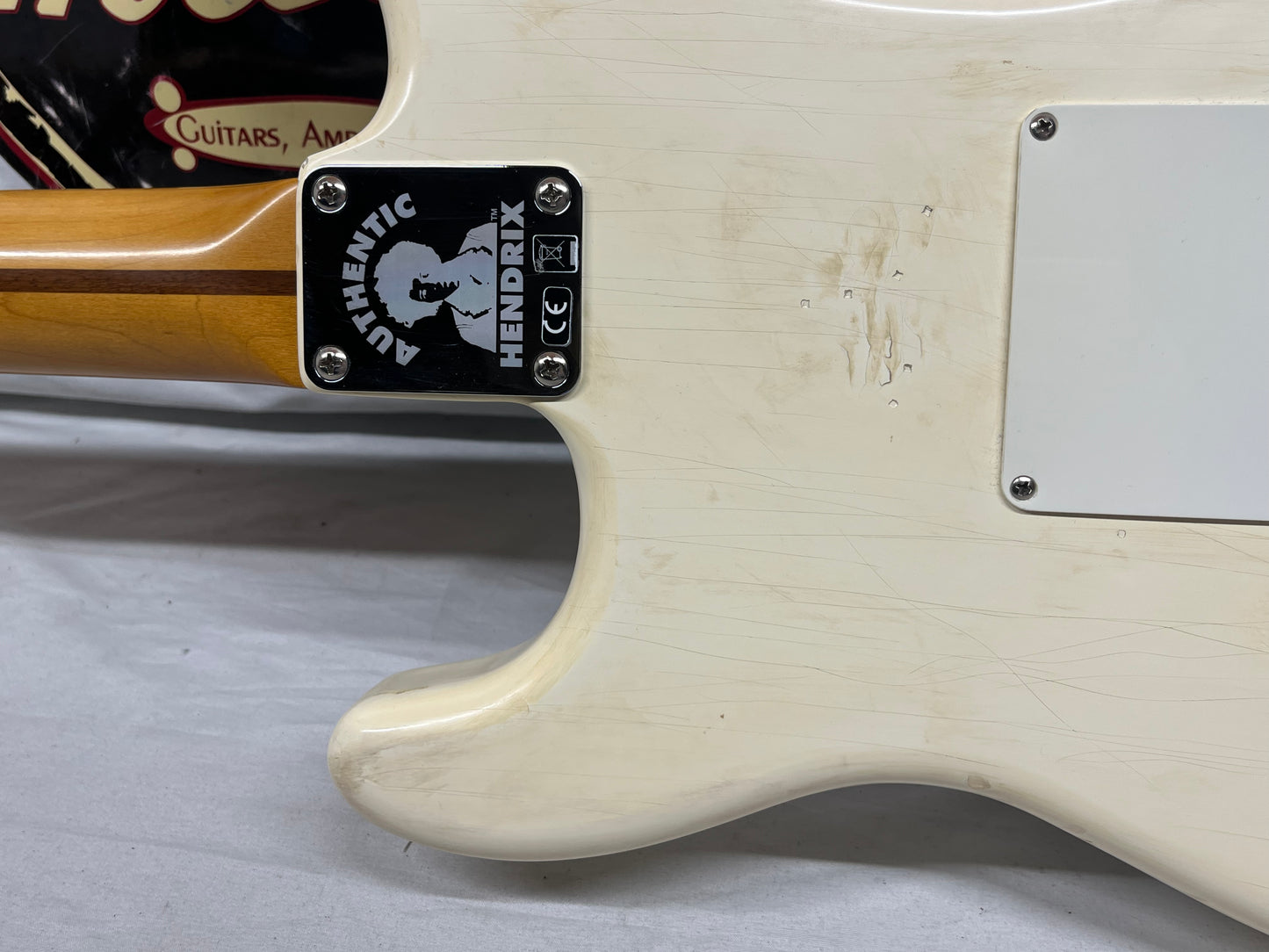 Fender Jimi Hendrix Stratocaster Strat Electric Guitar - Olympic White