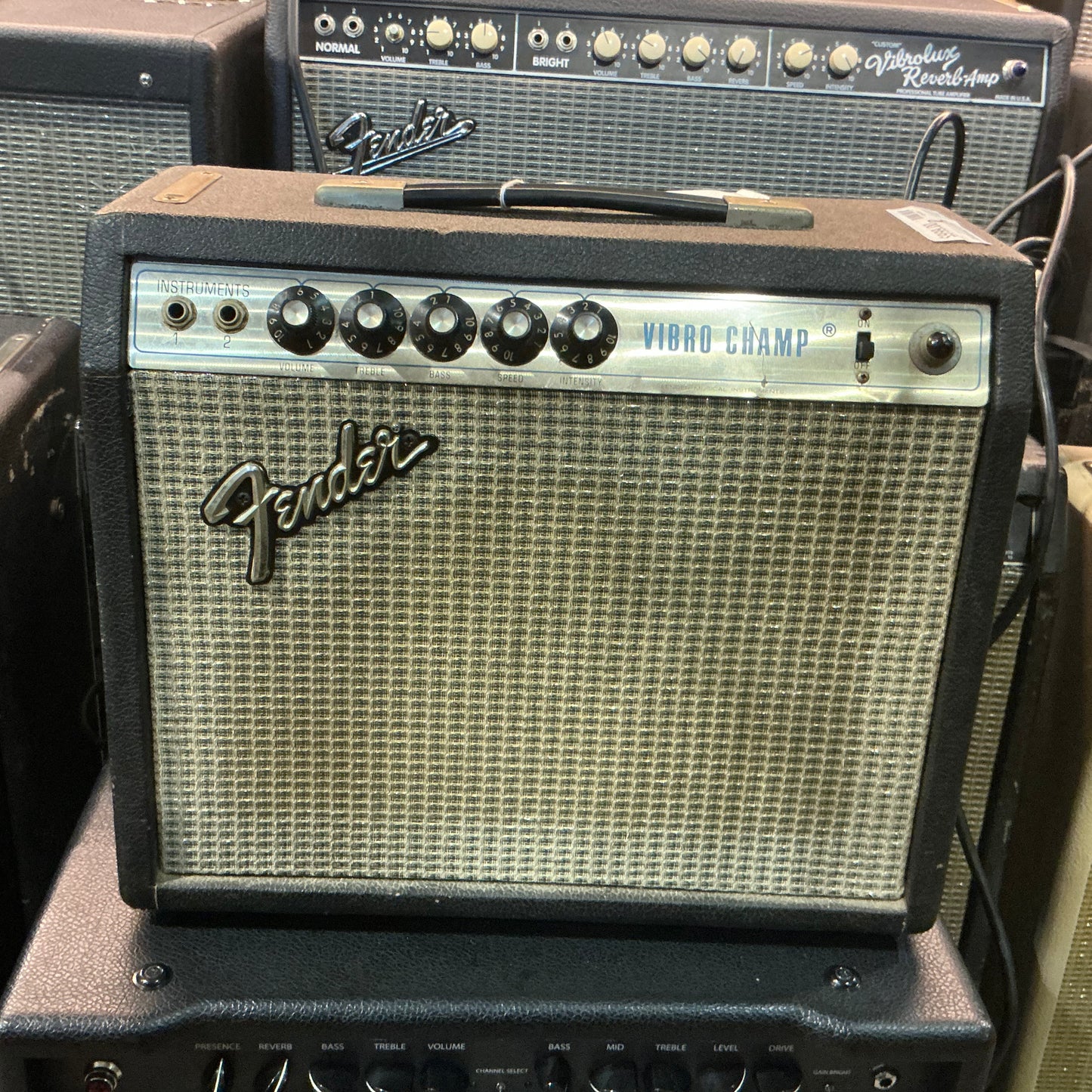 Fender Vibro Champ Tube Guitar Combo Amplifier Silverface - Local Pickup Only
