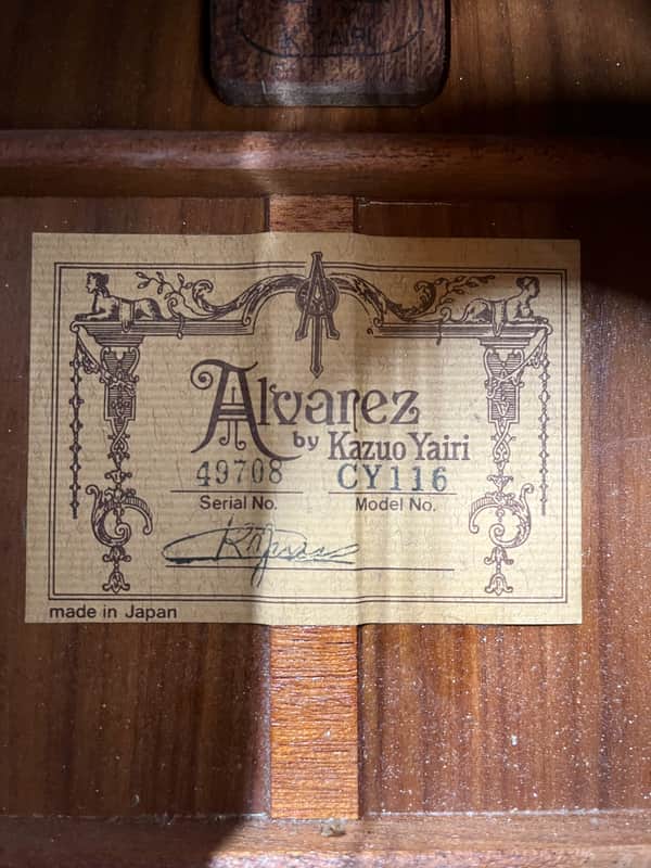 Alvarez Yairi CY116 Classical Acoustic Guitar - Image 21