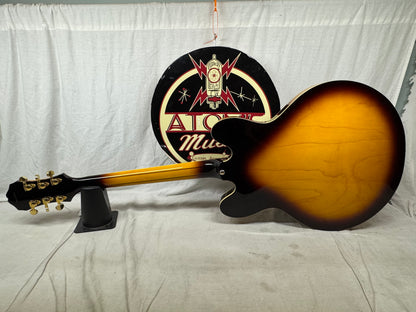 Epiphone Sheraton II 2 Semi-Hollowbody Guitar with Case - MIK Korea 2003 - Vintage Sunburst
