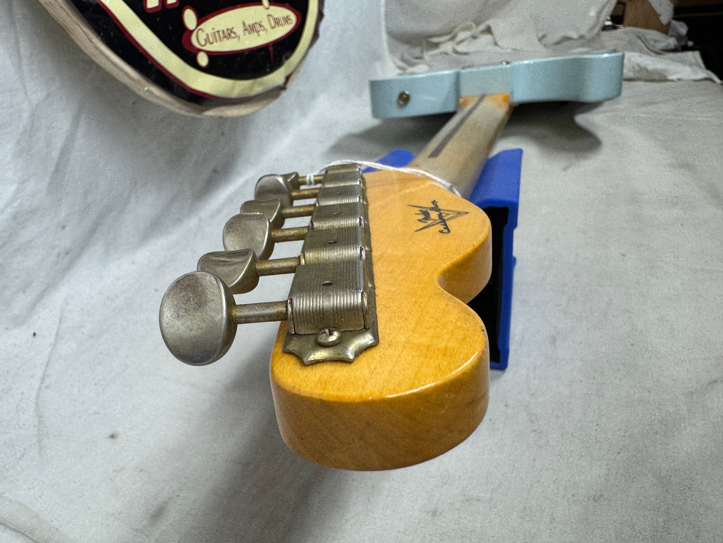 Fender USA Custom Shop 1959 '59 Telecaster Journeyman Guitar with COA + Case 2024 - Aged Sonic Blue / Maple neck