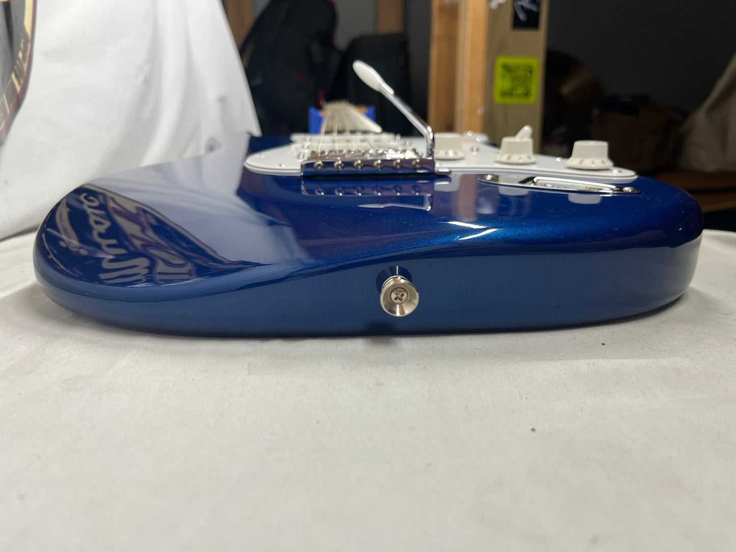 Fender Standard Stratocaster strat HSS Electric Guitar MIM - Made in Mexico- Electron Blue