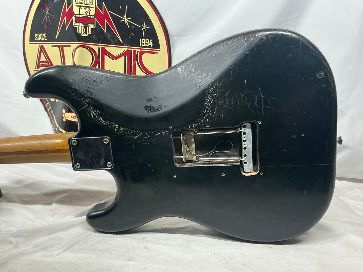 Warmoth Partscaster S-Style - Black - Needs Re-Fret