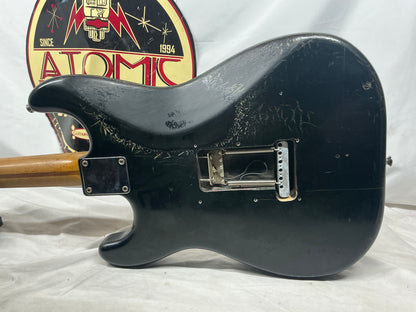Warmoth Partscaster S-Style - Black - Needs Re-Fret