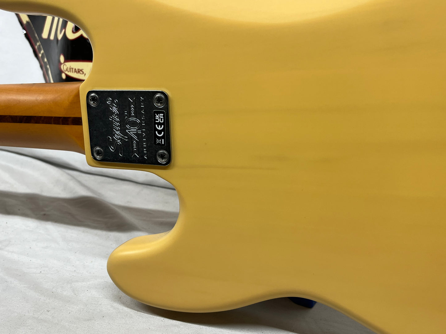 Squier 40th Anniversary Precision Bass Vintage Edition 4-String Electric Bass with Gig Bag - Satin Vintage Blonde