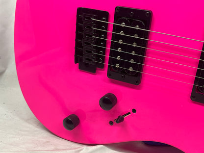Dean Custom Zone Doublecut HH Electric Guitar  - Fluorescent Pink