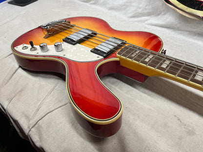 Musicvox Spaceranger Electric 4-String Bass - Sunburst