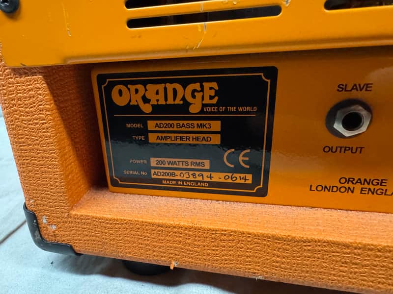 Orange AD200 ad 200 Mk3 mk 3 III Tube Bass Amplifier Head - Image 10